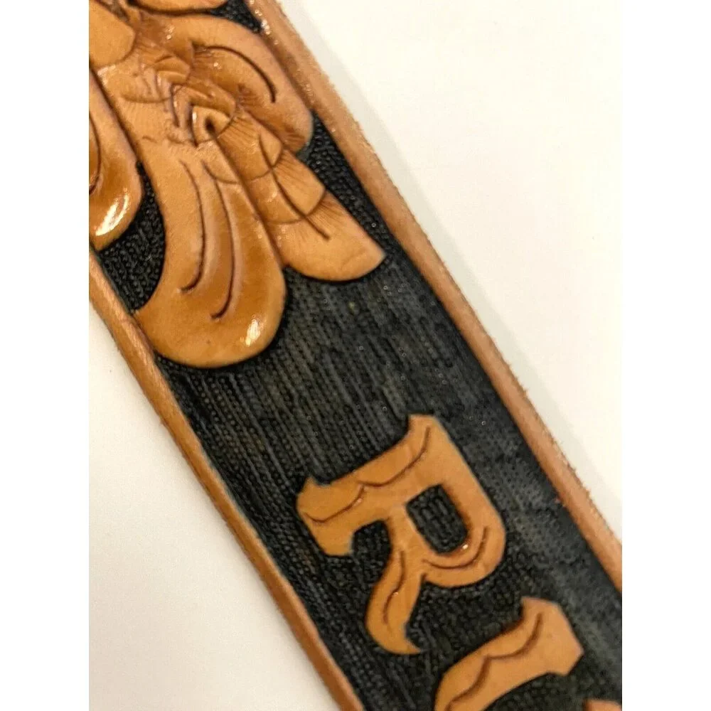 Women's Handmade Hand-Tooled leather belt NAME‎ Belt western style
